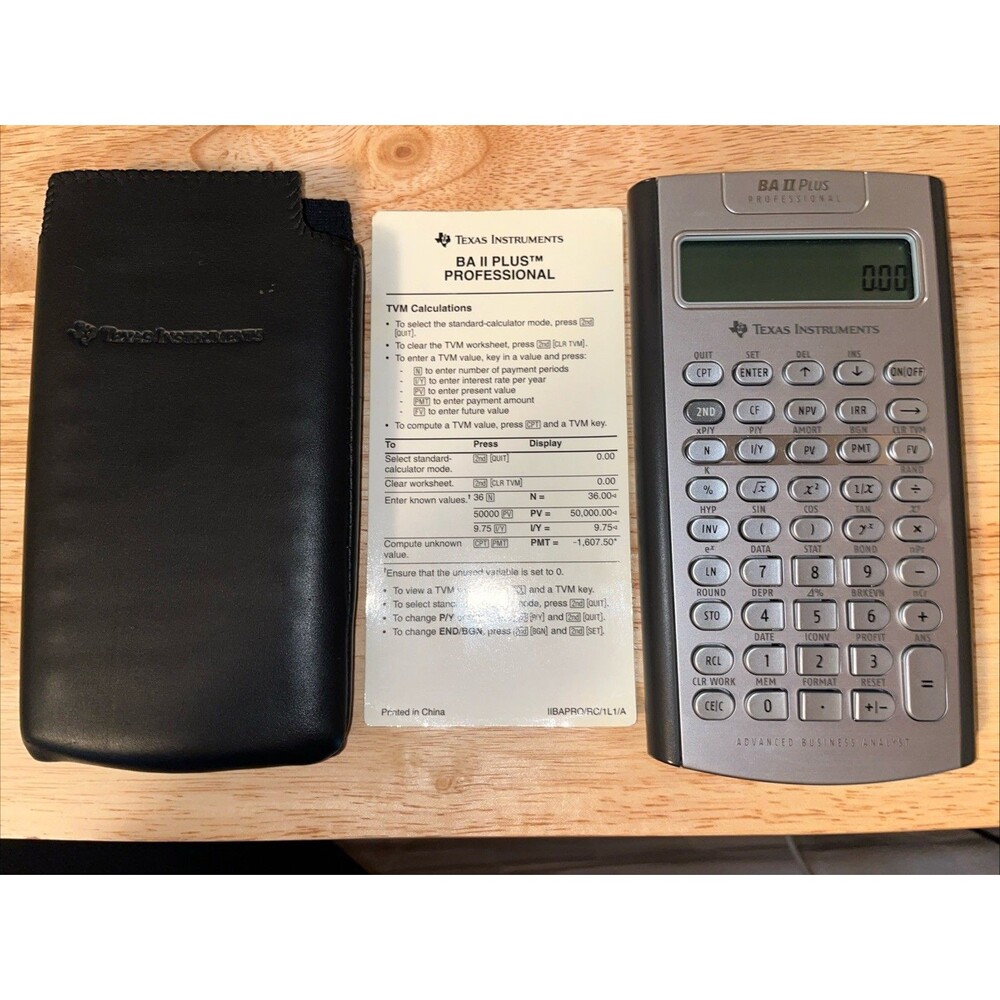 Texas Instruments BA II Plus Professional Financial Calculator S-0307 - Picture 11 of 11
